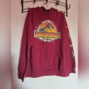 Jurassic World Maroon Boys Hoodie